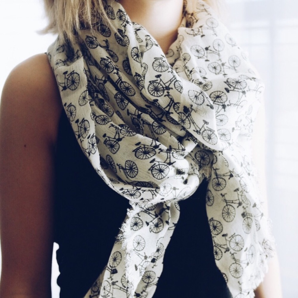 Anthropologie bicycle scarf